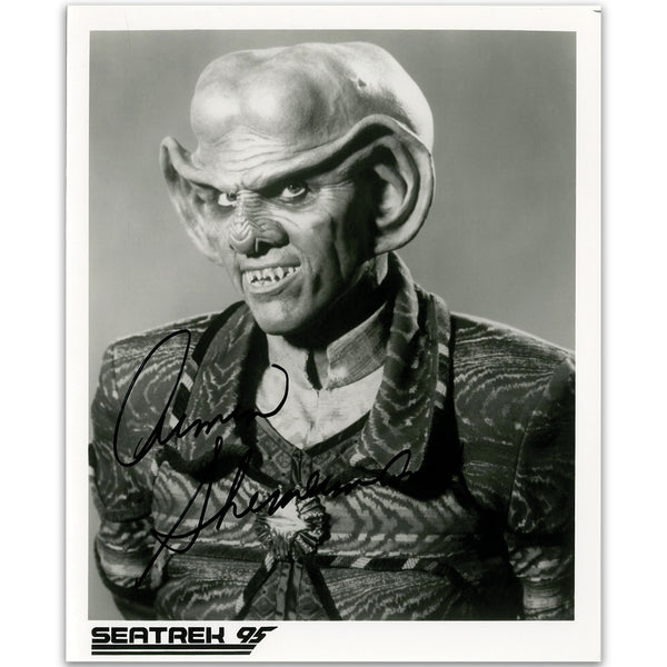 Armin Shimerman - Autograph - Signed Black & White Photograph