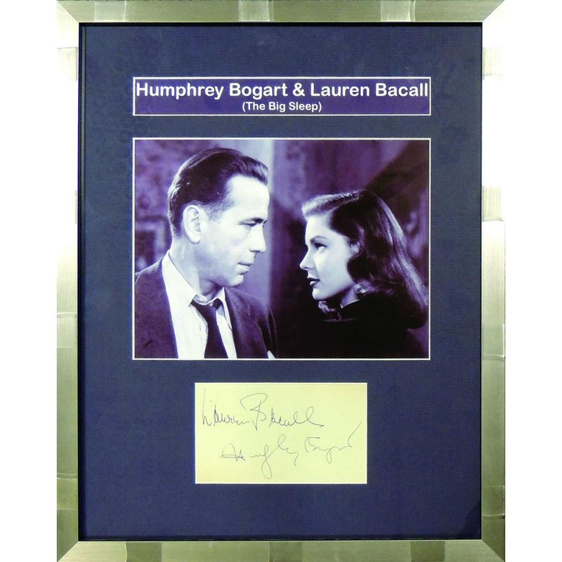 Humphrey Bogart & Lauren Bacall - Autpgraph - Signed Black and White Photograph