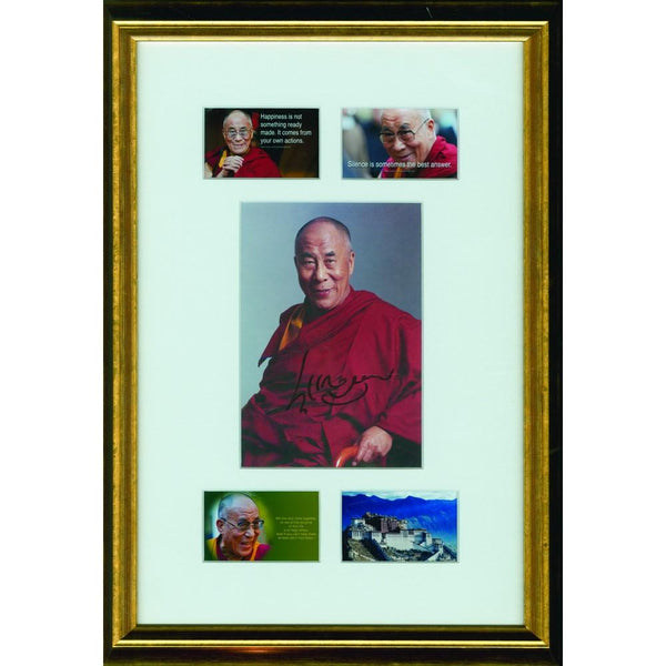 Dalai Lama (Framed) - Autograph - Signed Colour Photograph