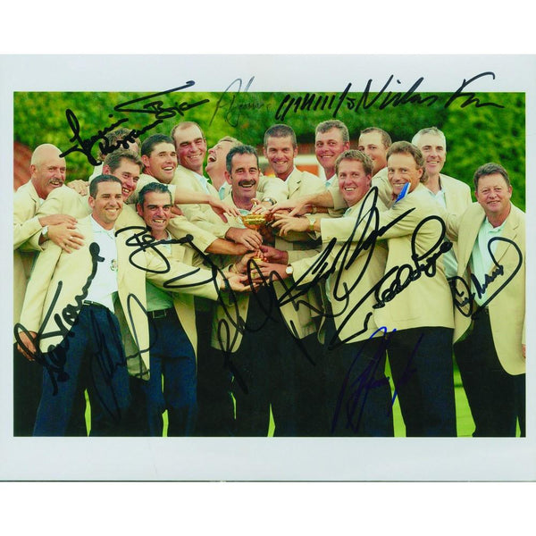 2002 Ryder Cup Europe Signed Autographed Colour Photograph