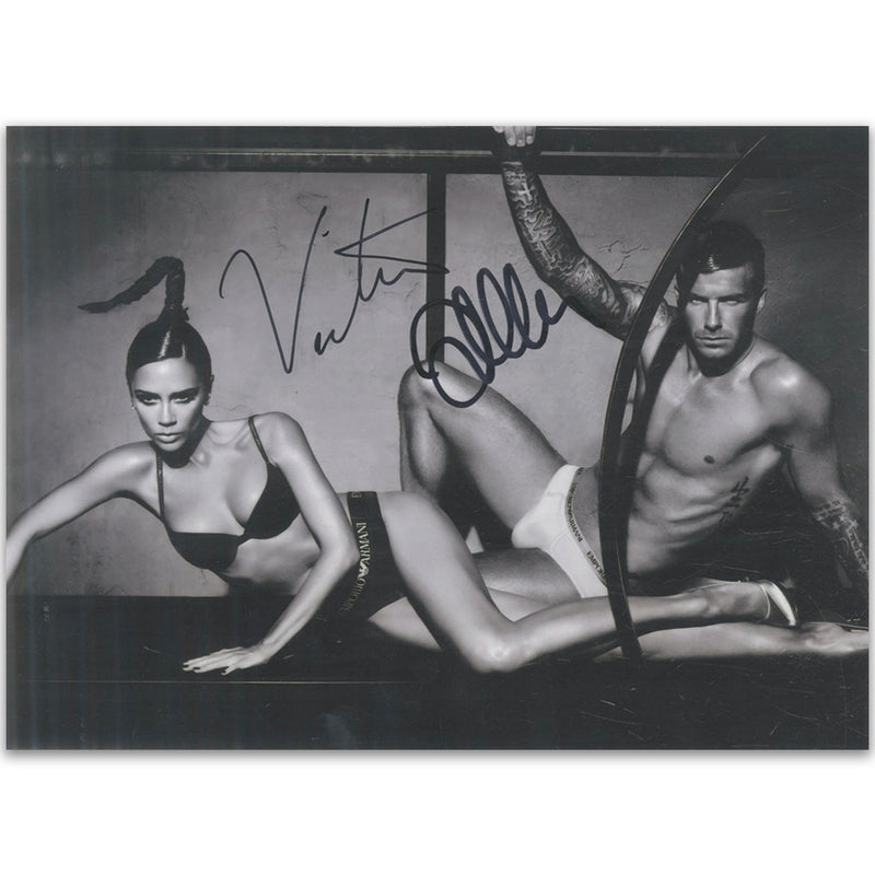 David & Victoria Beckham Autograph Signed Photograph