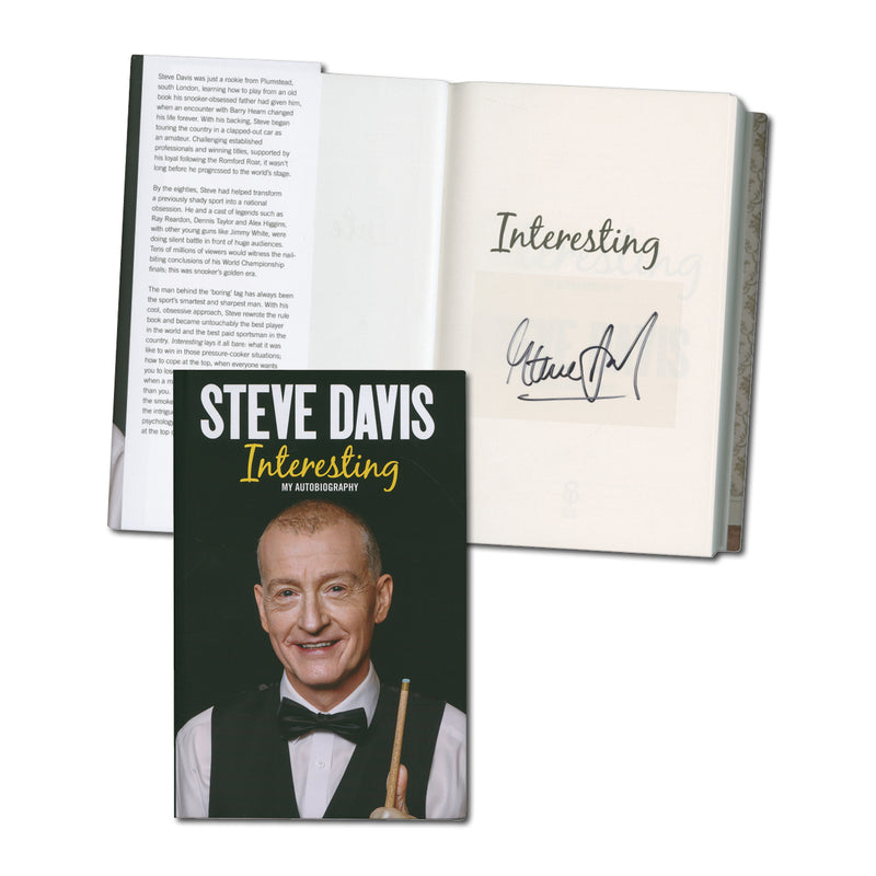 Steve Davis Signed Book