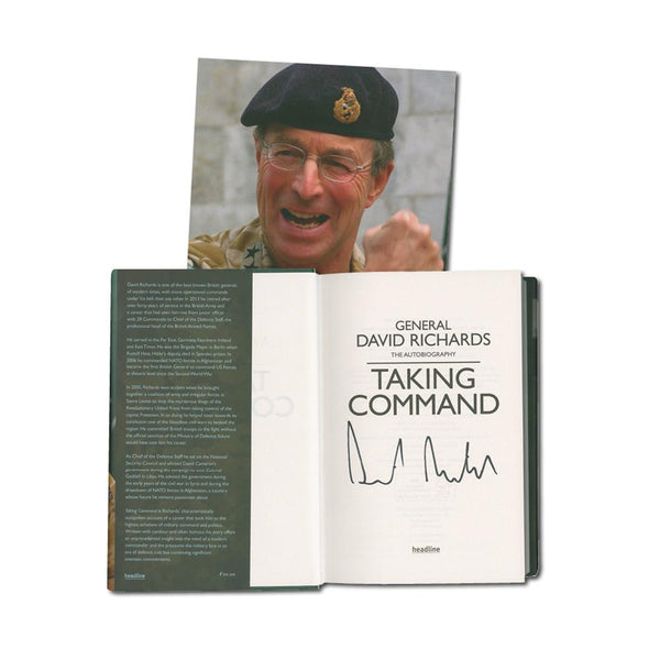 General David Richards Signed Book