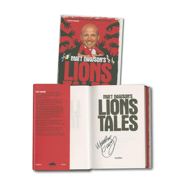 Matt Dawson 'Lions Tails' Signed Book
