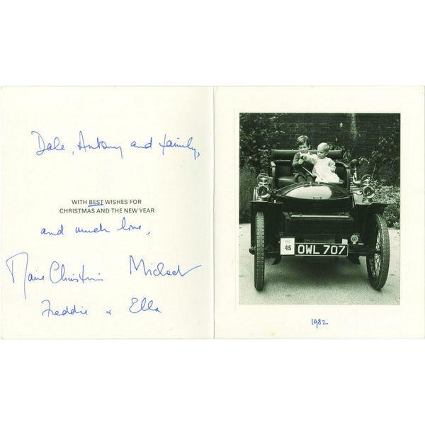 Prince & Princess Michael of Kent Autograph Signed Card