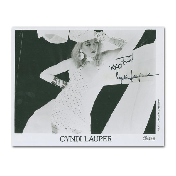 Cyndi Lauper Autograph Signed Photograph