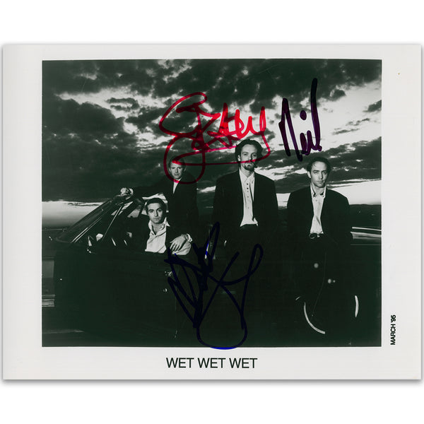 Wet Wet Wet Autograph Signed Photograph