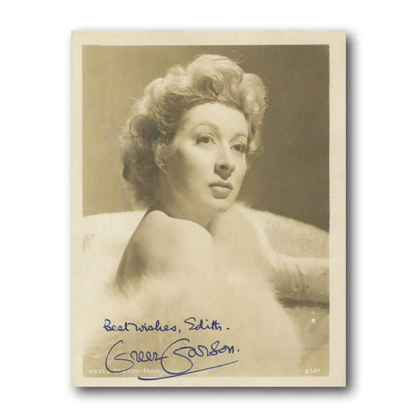 Greer Garson Autograph