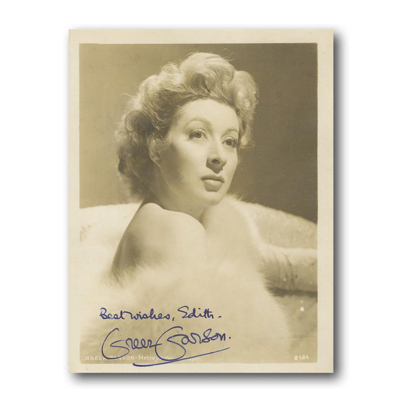 Greer Garson Autograph