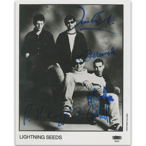 Lightning Seeds Autograph Signed Photograph