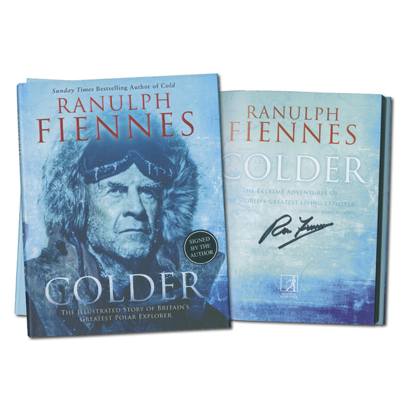 Ranulph Fiennes Signed Book Colder