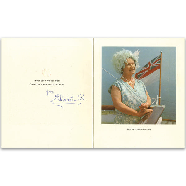 Queen Elizabeth, Queen Mother (1967) Signature