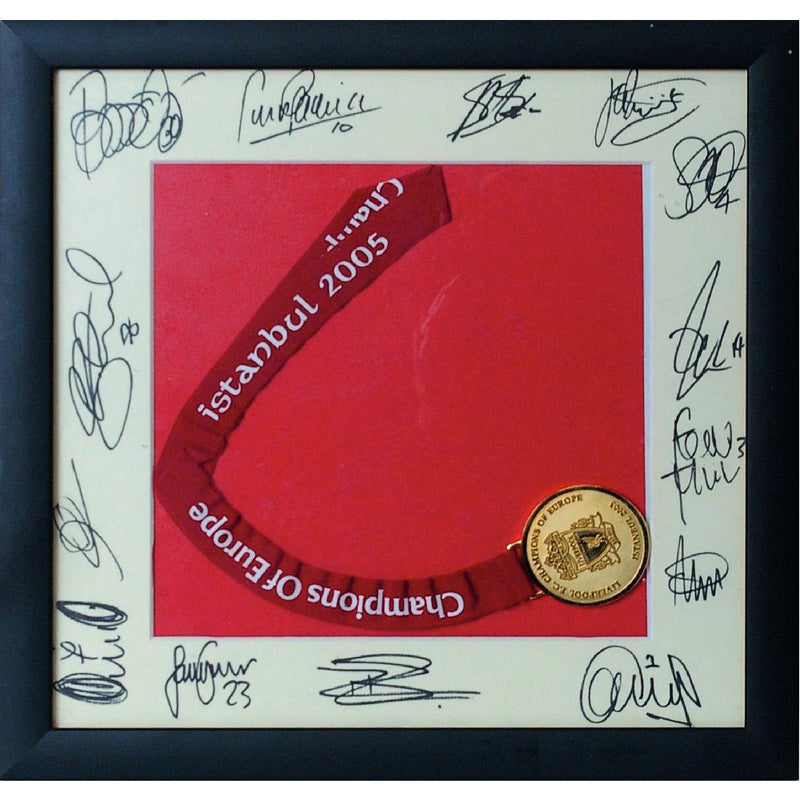 Liverpool FC Signed  Champions of Europe 2005 Signatures