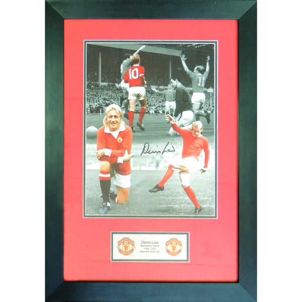 Denis Law Autograph  (Framed)