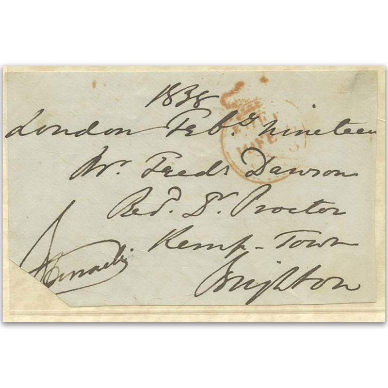 Benjamin Disraeli Signature. Supplied with a Certificate of Authenticity (COA)
