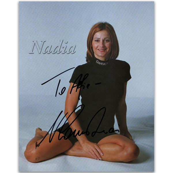 Nadia Comaneci Signed Colour Photo