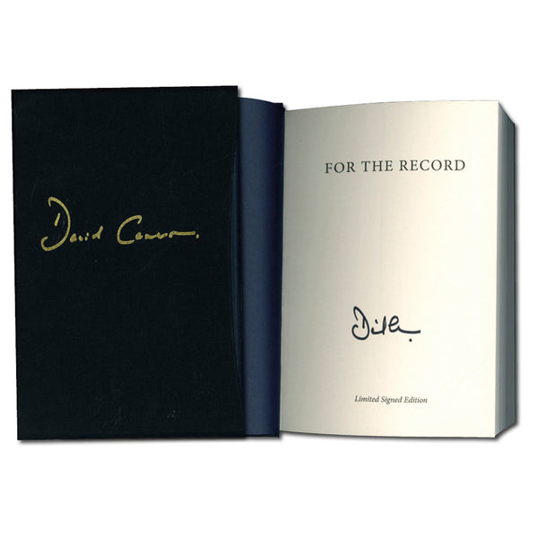 David Cameron Signed Book