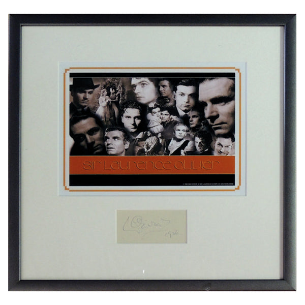 Laurence Olivier (Framed) Autograph