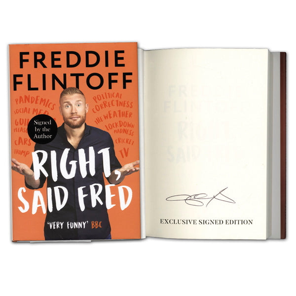 Freddie Flintoff Signed Book