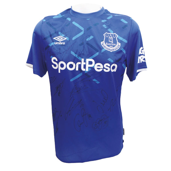 Everton 2019/20 Squad Signed Shirt