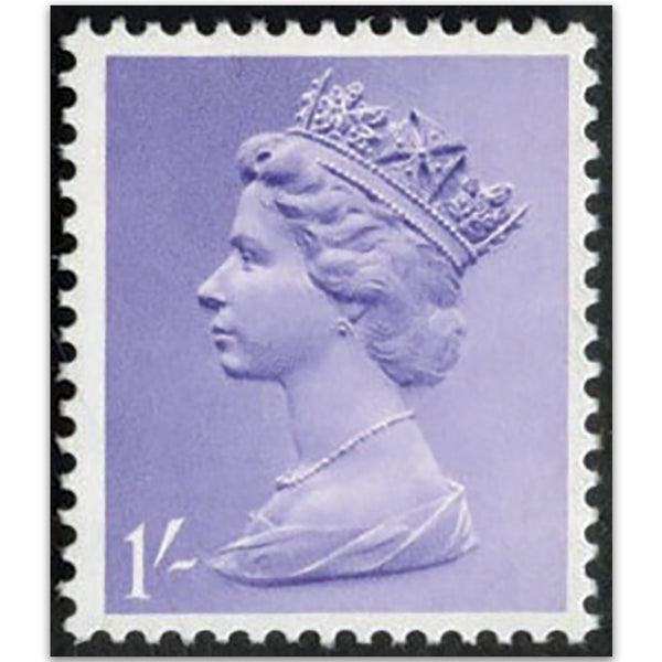 GB 1967 1/- Pale Bluish-violet PVA Phosphor Omitted Fine u/m SG742Evy variety