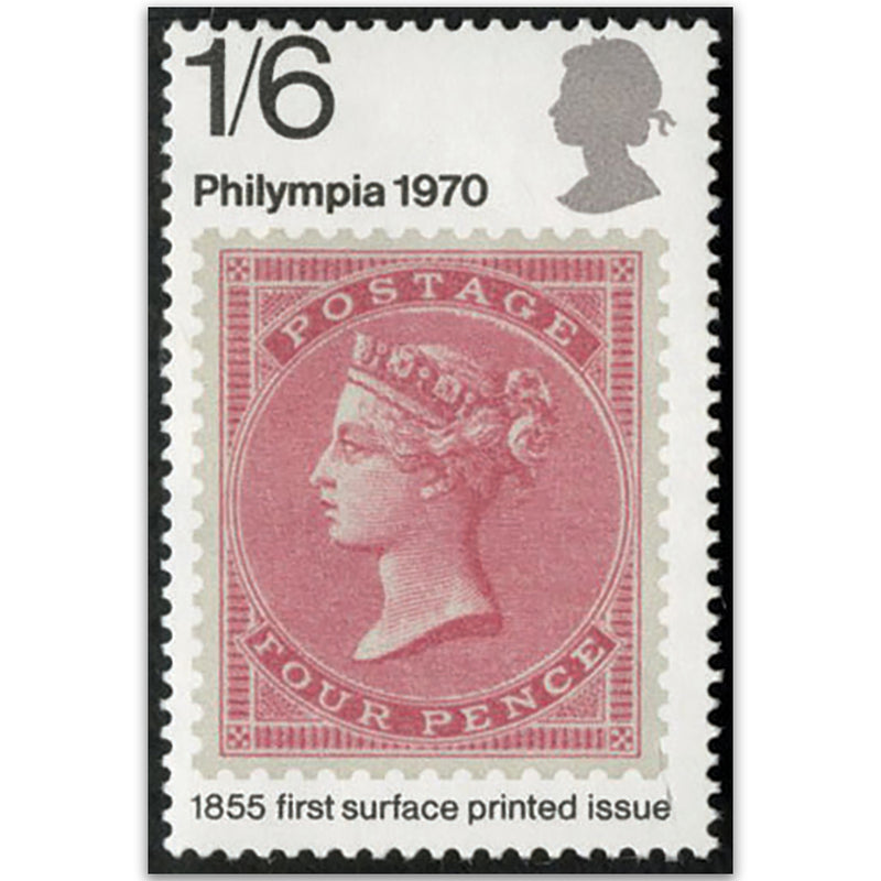 GB 1970 1/6d Philympia. Phosphor omitted. Fine u/m. SG 837Ey variety