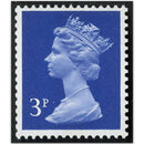 GB 1973 3pUltramarine FCP/PVAD 1cb Type II (Bolder Value) Ex vertical Coil SG. X856 variety