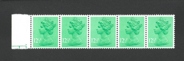 SG X898 Variety  GB 1982 - 12.1/2p Light emerald FCP/PVAD (1cb), extra phosphor bands V898B
