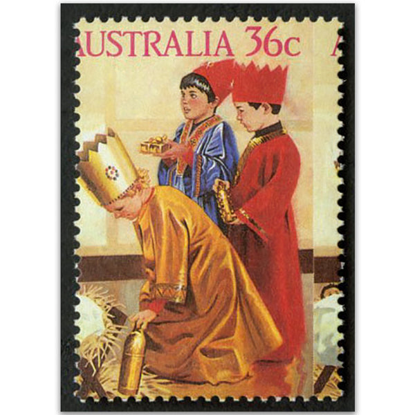 Australia 1986 36c Christmas Wise Men Misplacements Vert Perfs SG1041 VAUS1041A