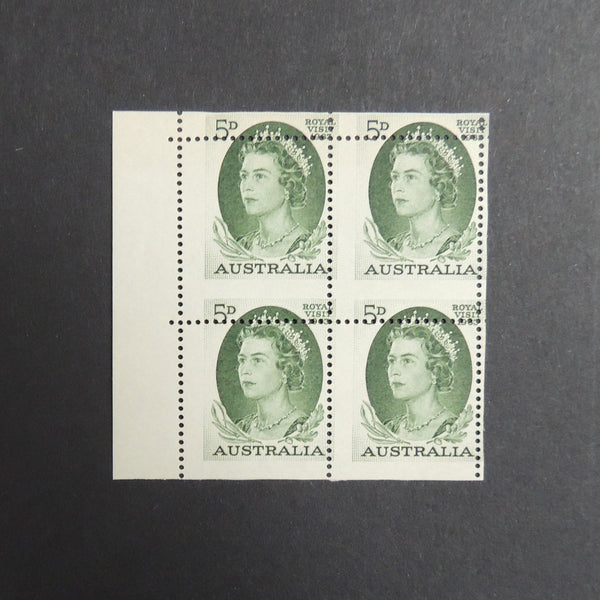 Australia 1963 5d Royal Visit, Misplaced horiz. perfs VAUS348