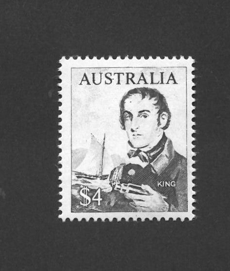 Australia 1966-73 $4 King, Very Dry Print VAUS403