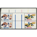 Australia 1968 5c Soil Conf. & Med. Assoc NEEDLE THROUGH THUMB. U/m block 4 VAUS426A