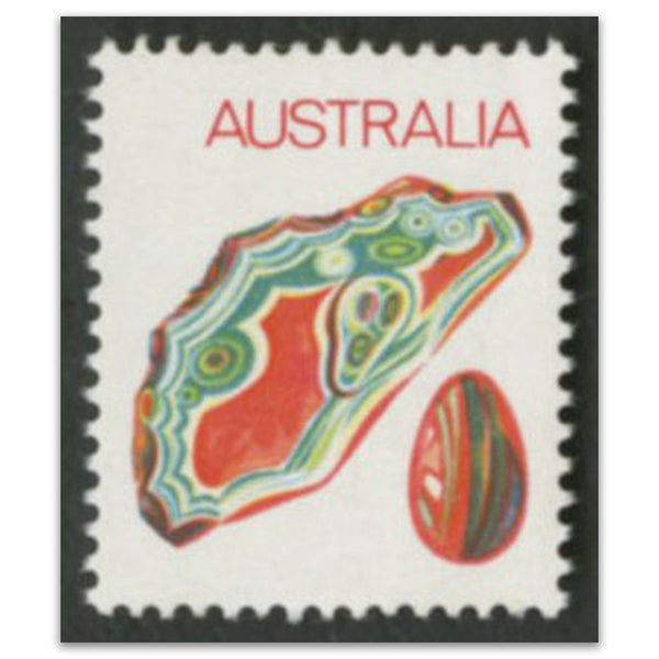 Australia 1973-74 7c Agate, Black omitted