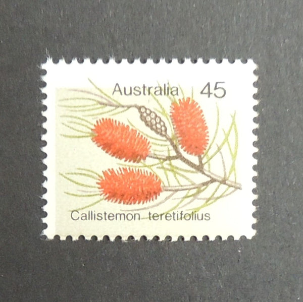 Australia 1975 45c Wild flowers,2mm downwards shift of b/round col VAUS609