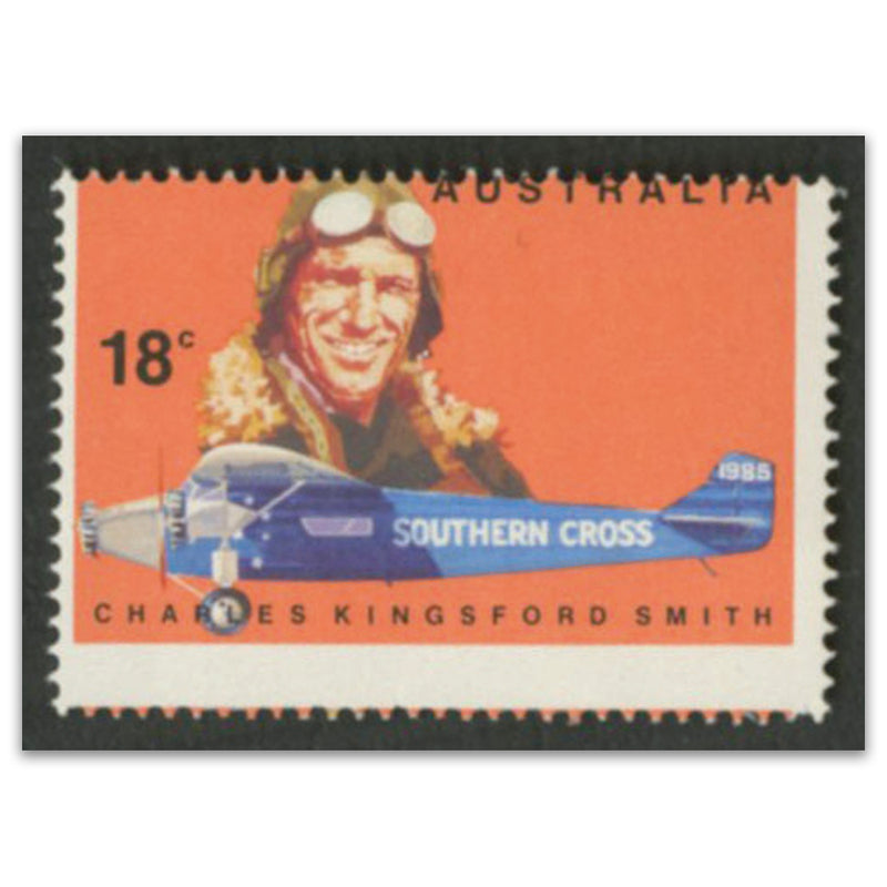 Australia 1978 Early Australian Aviators 18c Misplaced Perfs SG660