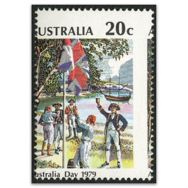 Australia 1979 20c Aust Day, Misaligned vert perfs