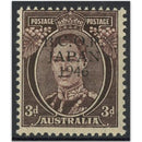 Austrialia 1946 3d Brown Purple - B.C.O.F  JAPAN 1946 Overprint from Proof sheet SGJ3 VAUSJ3