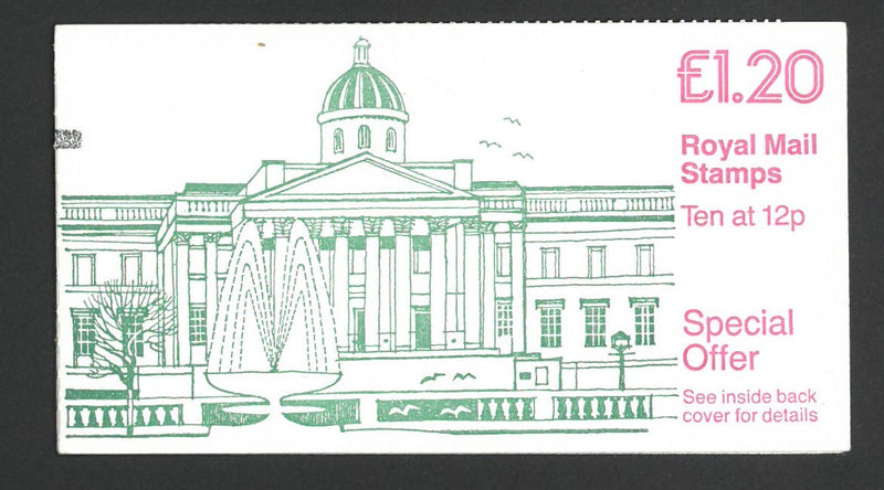 GB 19195 £1.20  National Gallery Booklet pane UFB40a Phosphor Omitted. SGFJ5 Var VBFJ5