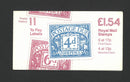 GB 1984-85 £1.54 Postal History Booklet Phosphor Bands Transposed, SG FQ1 booklet VBFQ1A