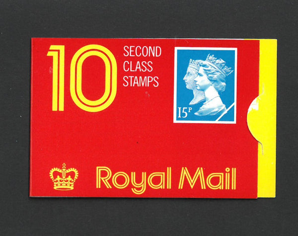 GB 1990 10 x 2nd Class Barcode Booklet (Walsall) Incorrect rate panel SGJC3a booklet variety VBJC3A