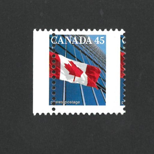 Canada 1998 45c Flag & Skyscraper Vertical Perfs Mispalced to Right SG1358d VCAN1358
