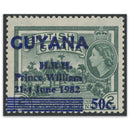 Guyana 1982 Birth of Pr. William o/p displays lines at foot