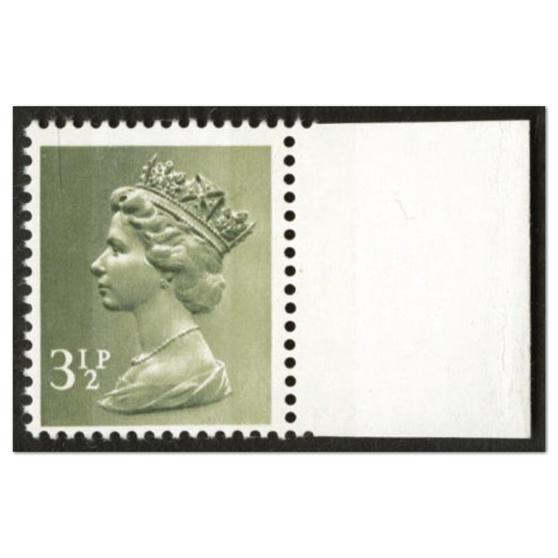 S.G. X858var 3 1/2p COLOUR ERROR. Just 2 sheets known