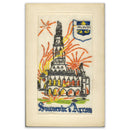 WWI Embroidered Postcard - Souvenir d' Arras