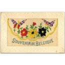 WWI Embroidered Souvenir Belgique Flap Postcard (various designs)