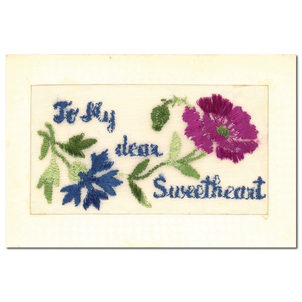 WWI Embroidered Sweetheart Postcard