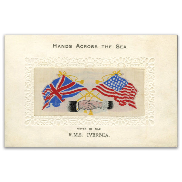 WWI Silk Postcard - R.M.S. Ivernia