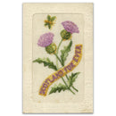 WWI Silk Postcard - Scotland For Ever